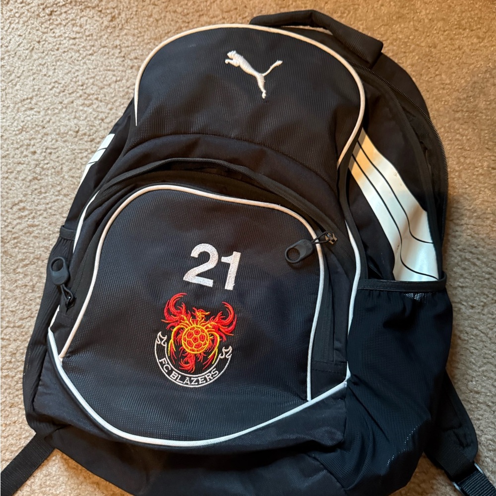 Puma Black Backpack with FC Blazer Logo